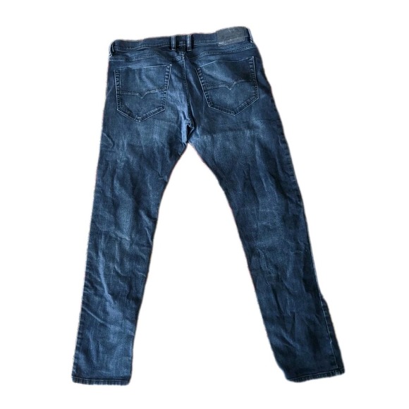 Diesel Jeans Men 36x32 Dark Wash Blue Tepphar Slim Carrot Cotton Denim Modern - Picture 2 of 11